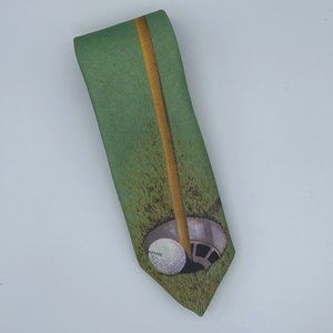 Vintage KNOT SENSE What A Shot Golf Tie 1987